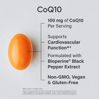 CoQ10 100mg (120 veggie softgels)