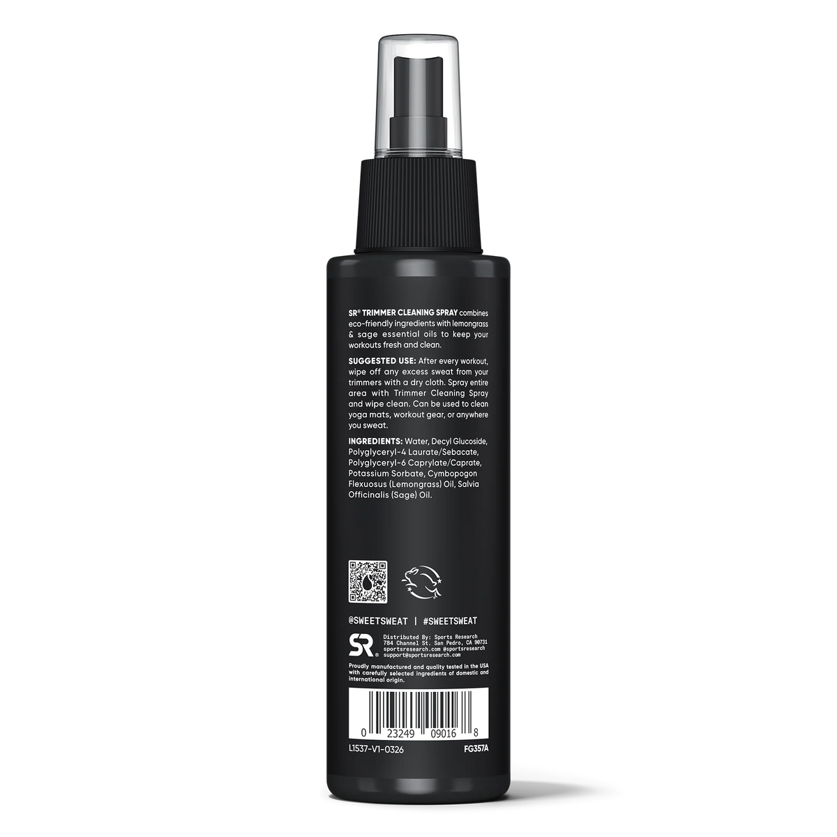 Sports Research Trimmer Cleaning Spray -Lemongrass + Sage