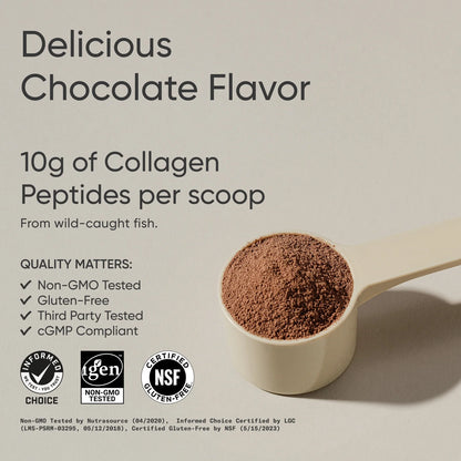 Marine Collagen Peptides Dark Chocolate (30 servings) - 15.3oz