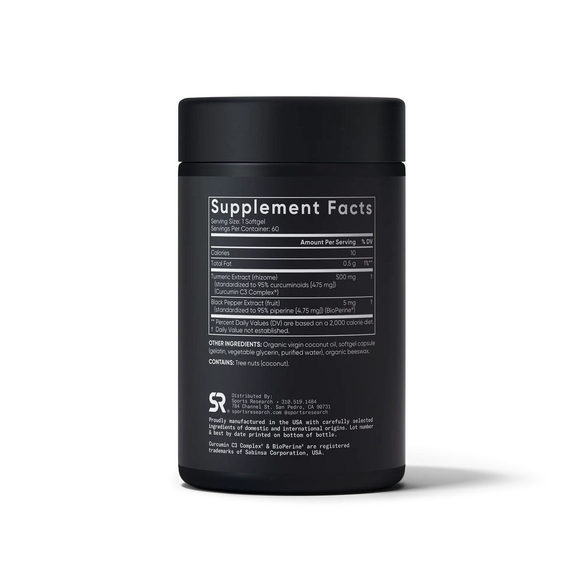 Turmeric Curcumin with Coconut Oil and Bioperine®