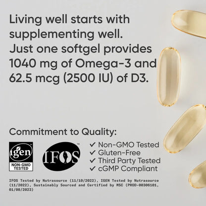 Omega-3 Fish Oil + Vitamin D3